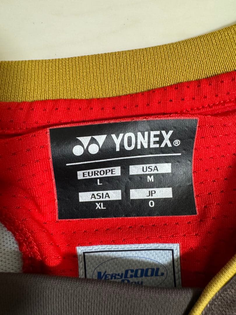 YONEX バドミントンシャツ ブラウン XL