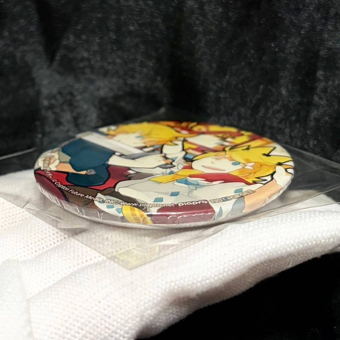 【希少】鏡音リン 鏡音レン 特典缶バッジ ワンオポ しんでしまうとはなさけない！