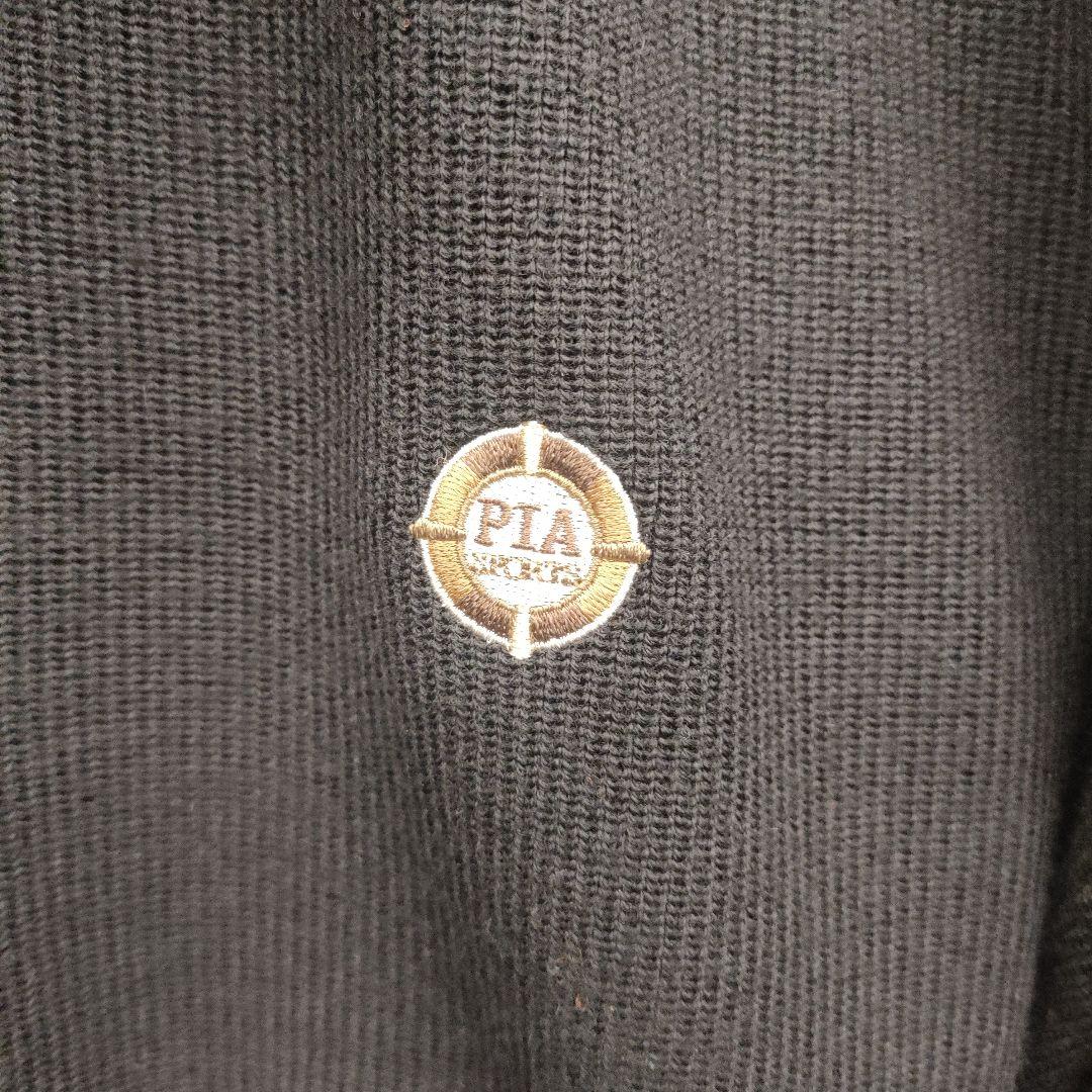 ☆20%割引☆PIA SPORTS　ハーフジップ セーター 黒　L