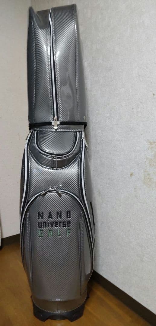 ナノユニバース エナメルキャディーバッグ シルバー FR　新品未使用