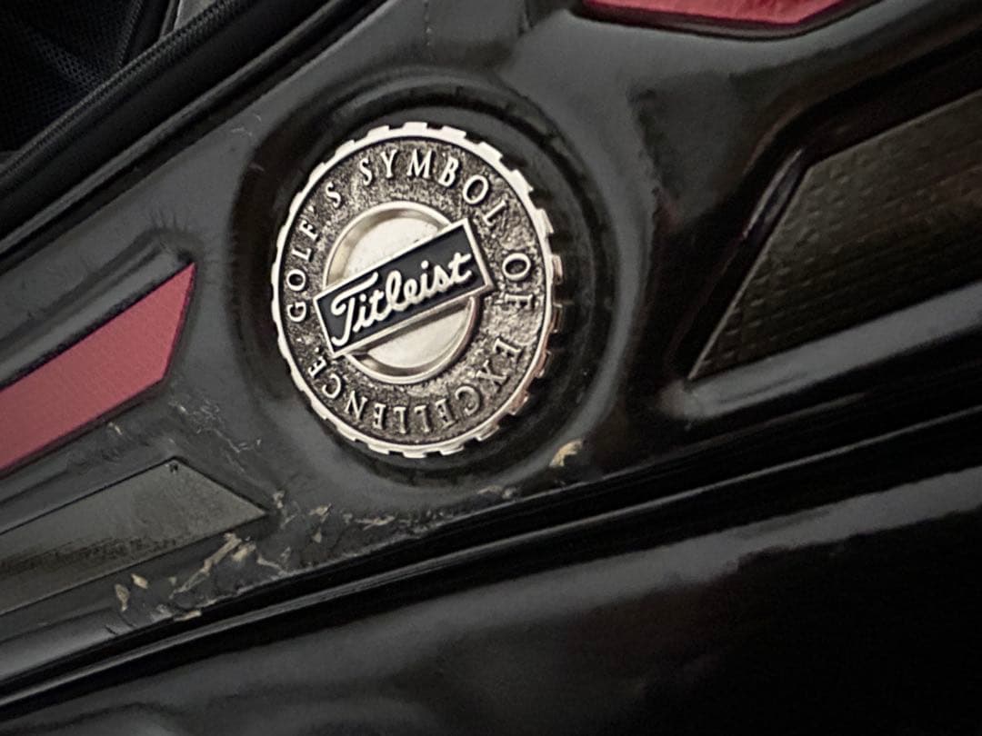 Titleist キャディバッグ 黒 赤