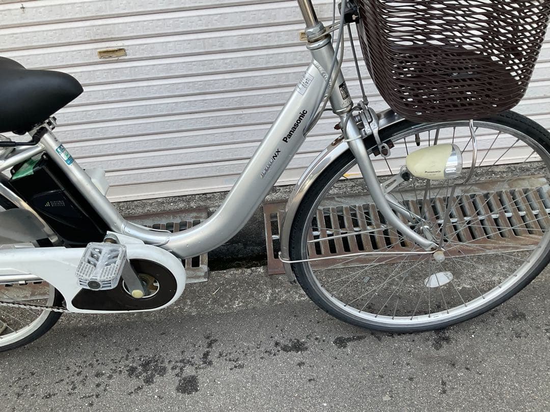 パナソニック新機種電動アシスト自転車viviNX26インチシルバーアルミボディー