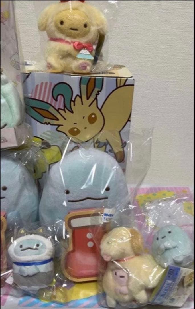 【新品タグ付き】7点セット　とかげ　ぬいぐるみ　たぴおか　えびふらいのしっぽ　等