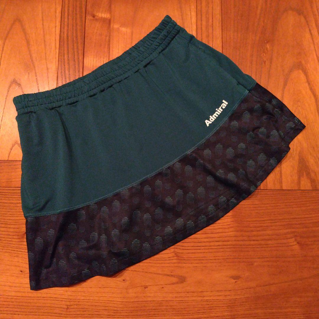 Admiral テニススコート　 Lサイズ グリーン/ネイビー