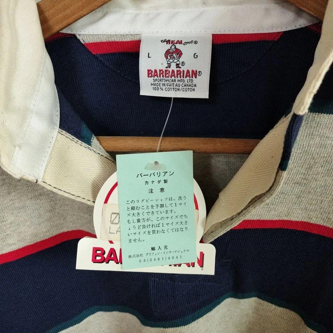 【新品タグ付き】BARBARIAN　バーバリアン　ラガーシャツ　カナダ製