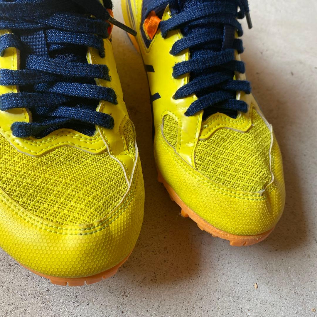 asics EF-1 スパイクシューズ イエロー/ネイビー