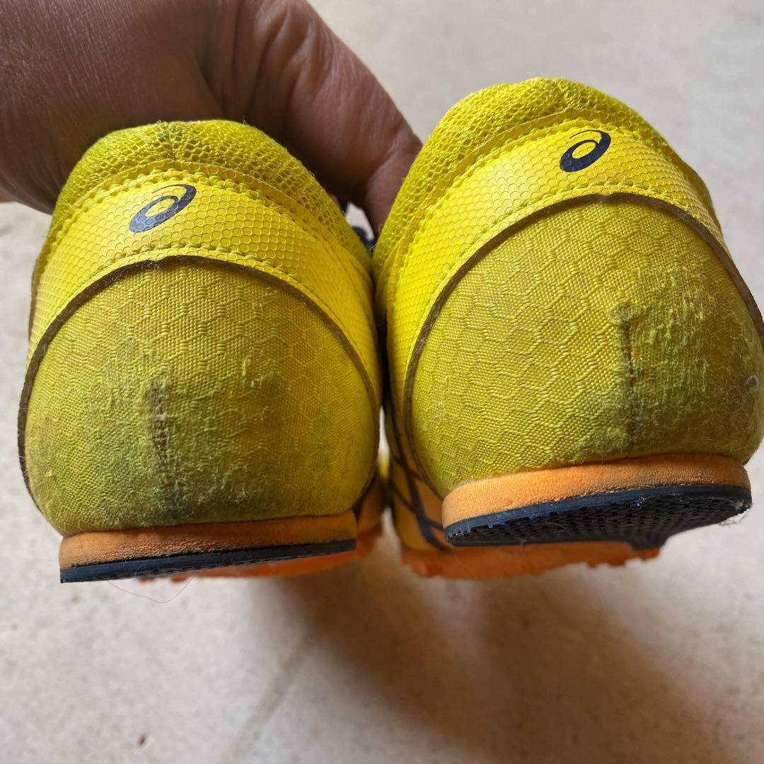 asics EF-1 スパイクシューズ イエロー/ネイビー