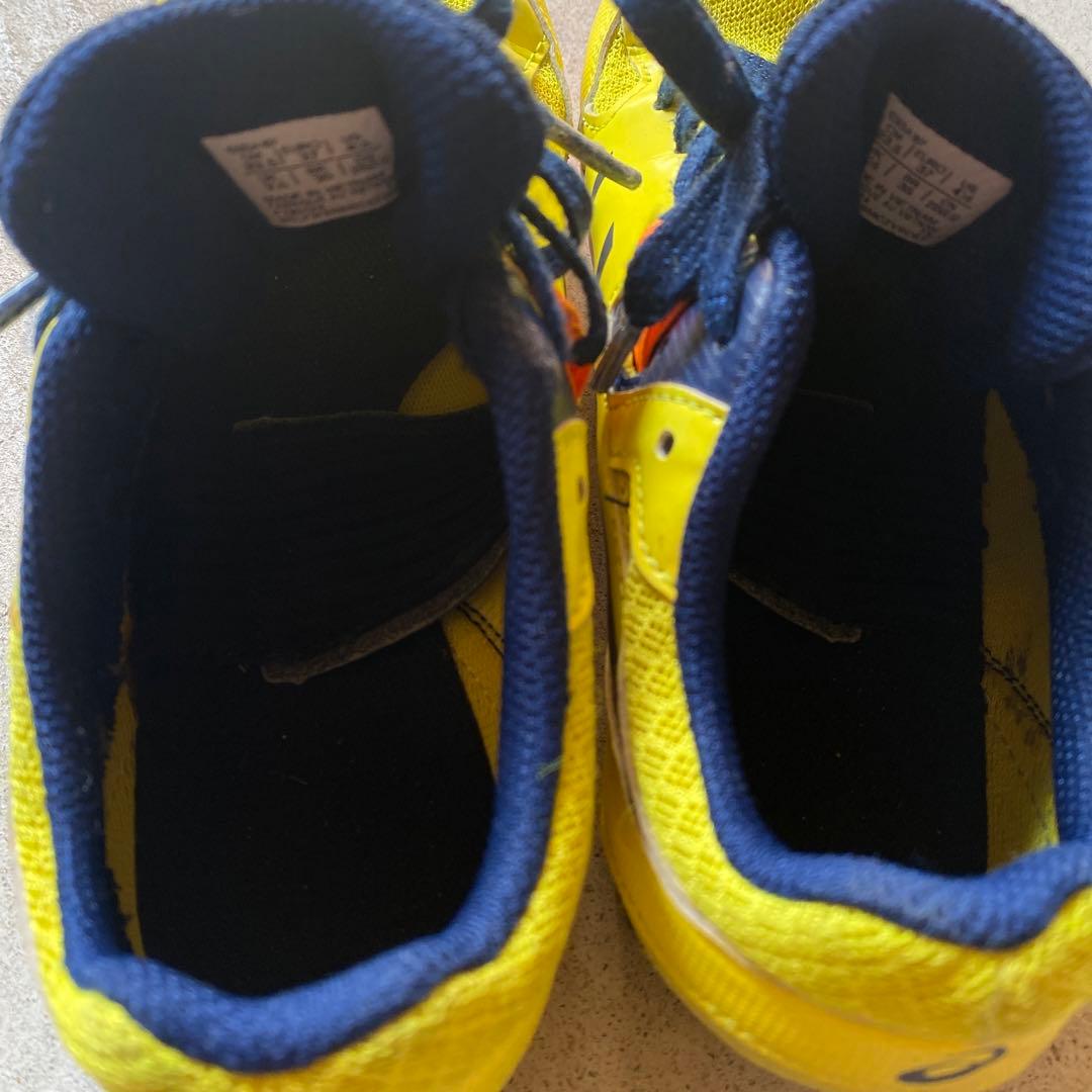 asics EF-1 スパイクシューズ イエロー/ネイビー