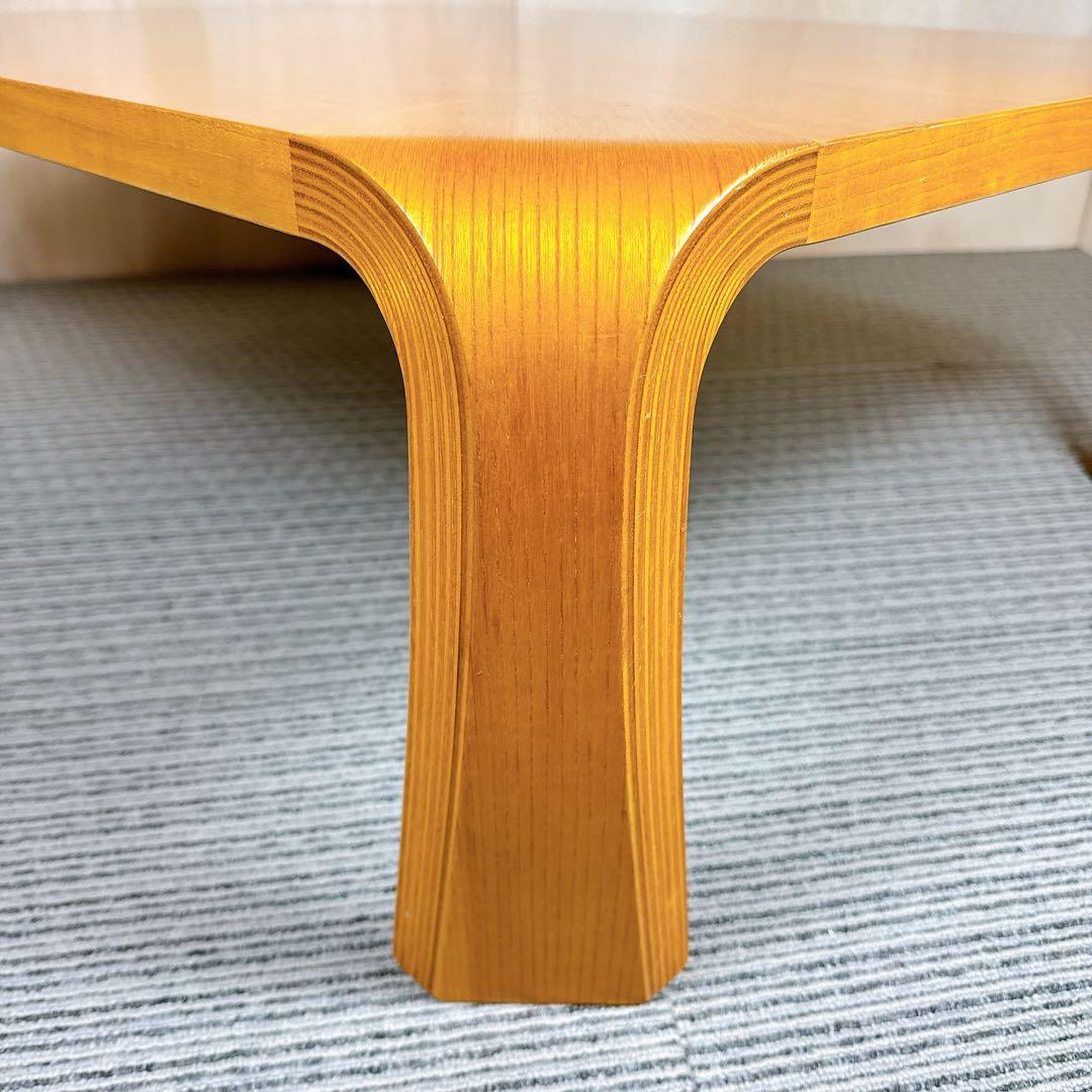 美品 天童木工 ローテーブル 乾三郎 座卓 106×75.5×33.5 引取割有