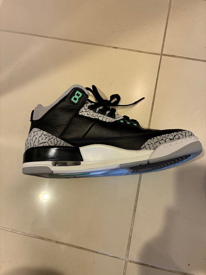 Air Jordan 3 ブラック/グレー/ミント
