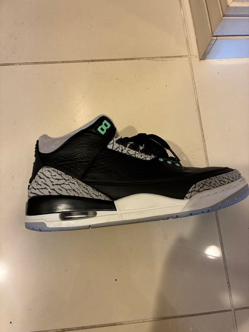 Air Jordan 3 ブラック/グレー/ミント