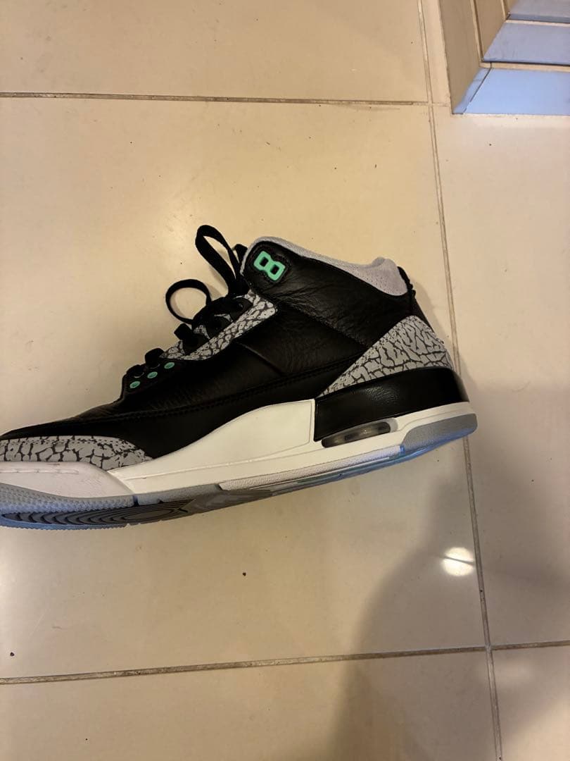 Air Jordan 3 ブラック/グレー/ミント