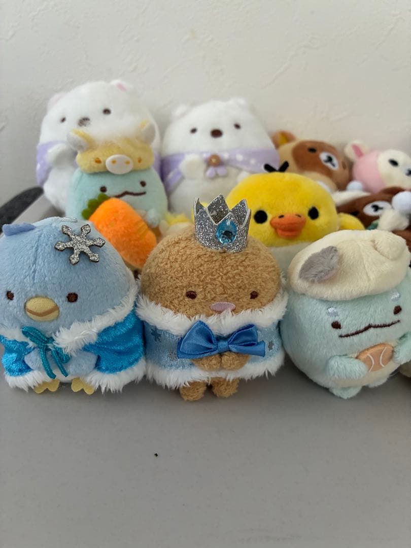 リラックマ　すみっコぐらし　てのりぬいぐるみ　サンエックス　14個