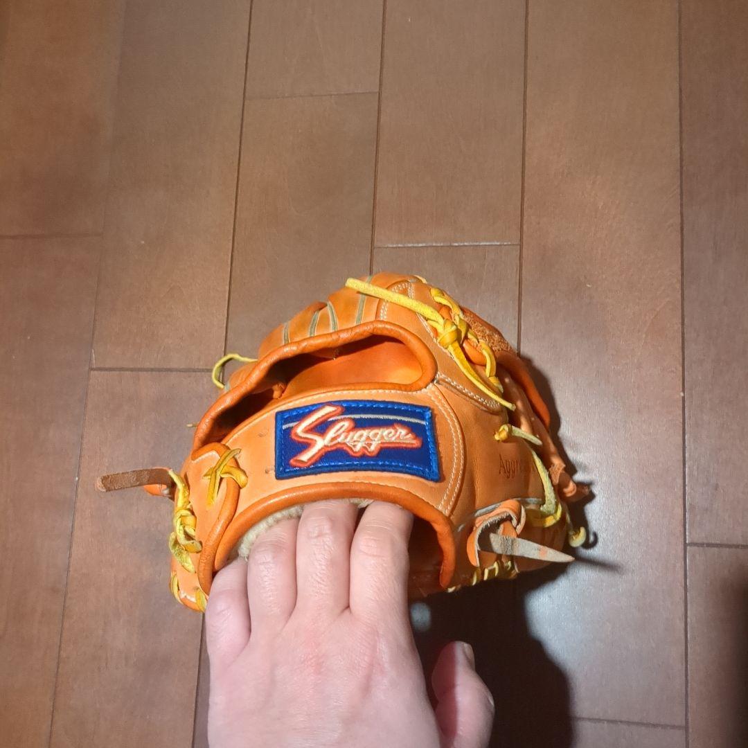 Slugger Aggressive 軟式グローブ オレンジ
