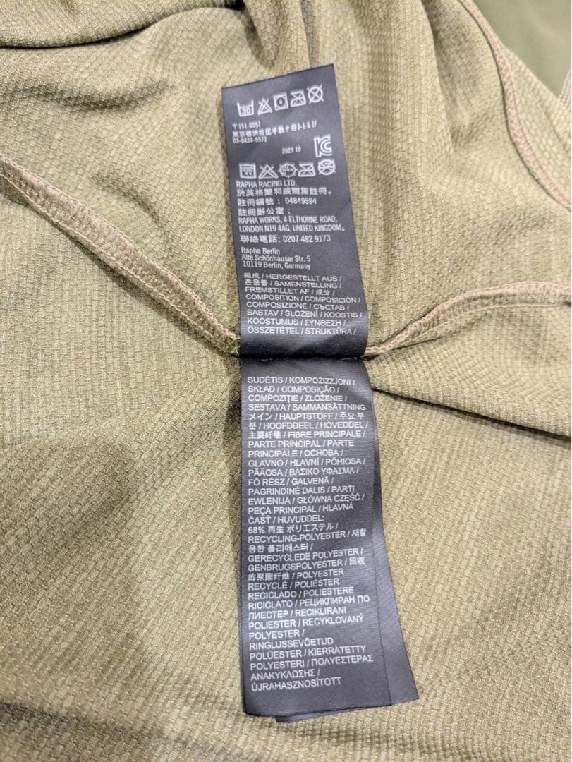 Rapha trail 3/4 sleeve jersey カーキXL