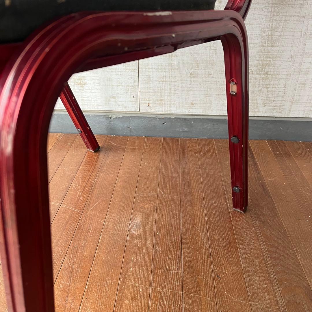 【アンティーク】アルミフレーム ダイニングチェア 椅子 英国風 古家具 古民家