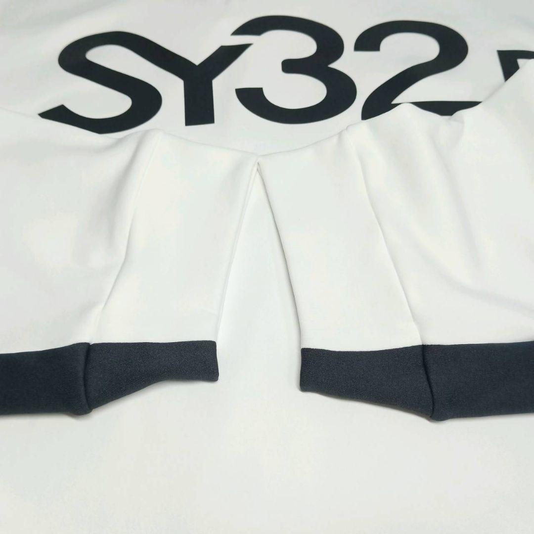 SY32 by SWEET YEARS ゴルフウェア ジップアップ シャツ 白