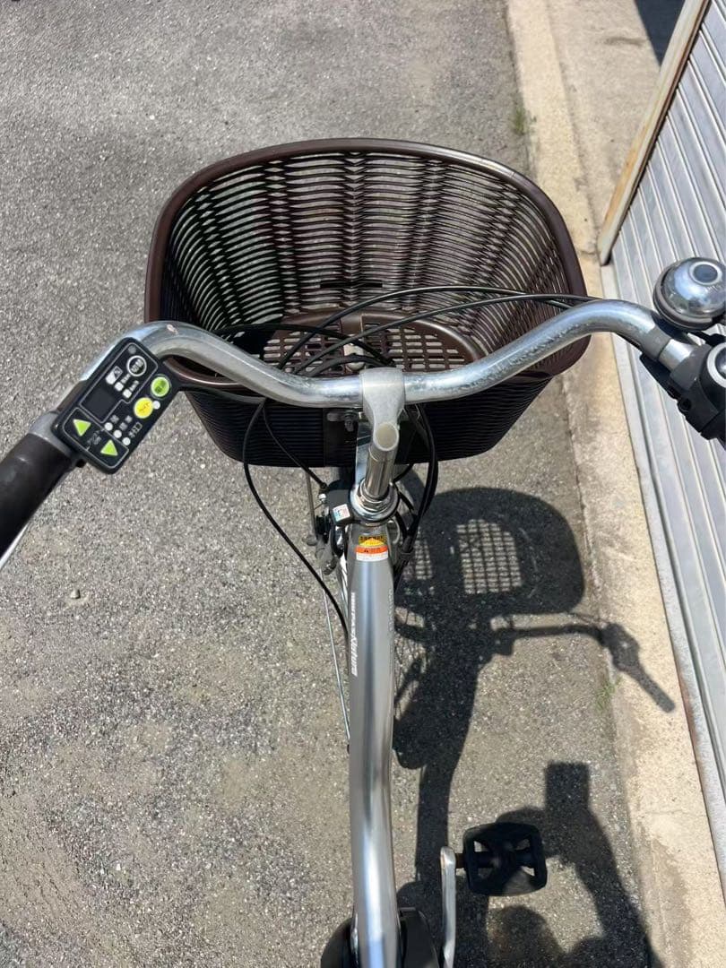 353 ヤマハPAS natura 26インチ電動自転車 8.7AH シルバー