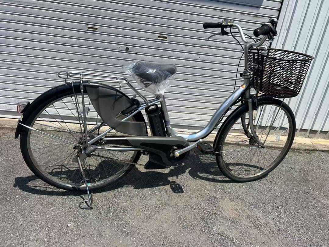 353 ヤマハPAS natura 26インチ電動自転車 8.7AH シルバー