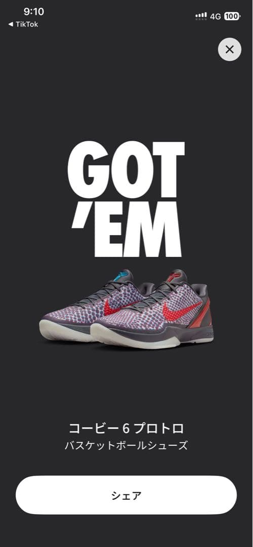 シューズ(男性用) Nike Kobe 6 Protro 3D Hollywood