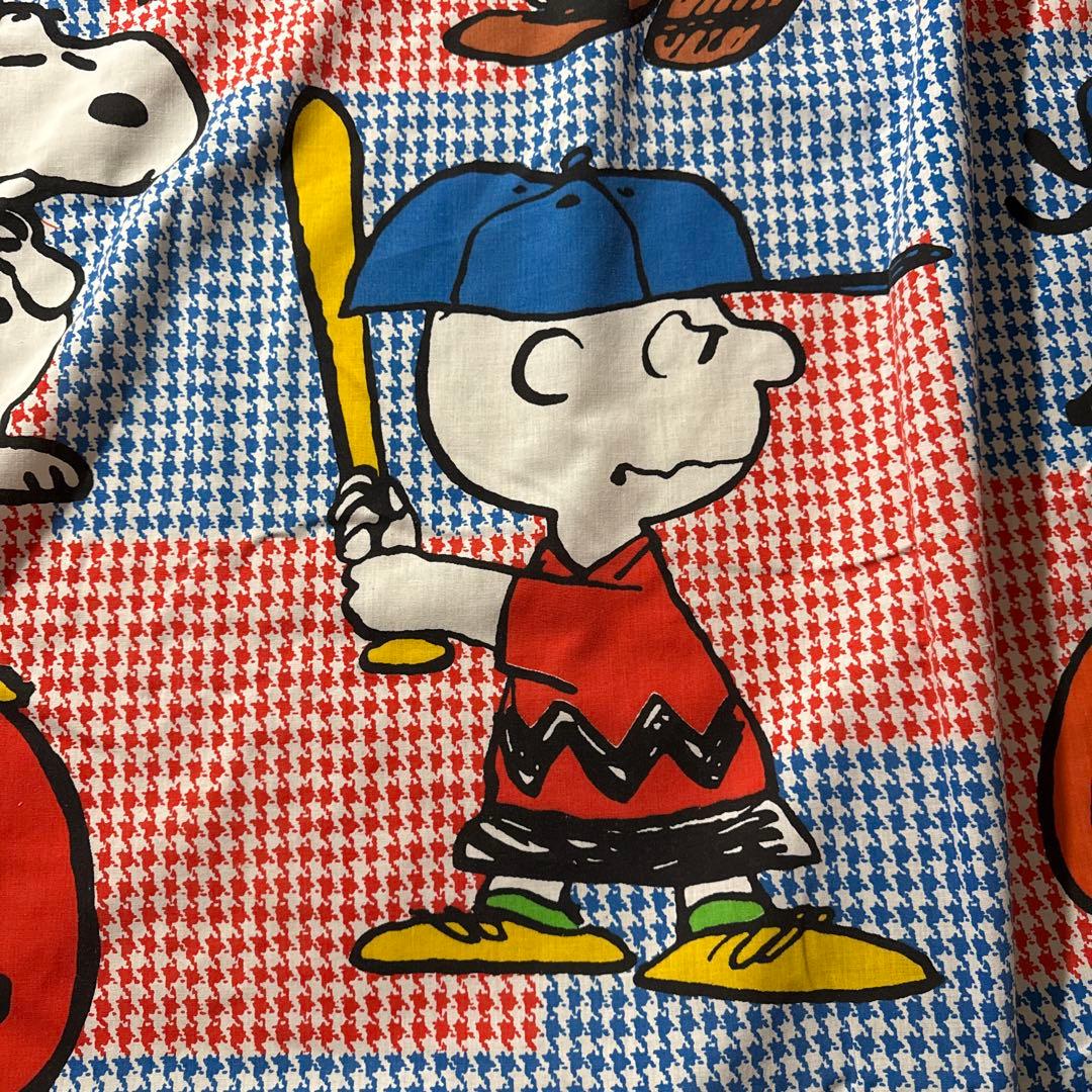 70s ピーナッツ スヌーピー ビンテージ シーツ ベットカバー キャラクター