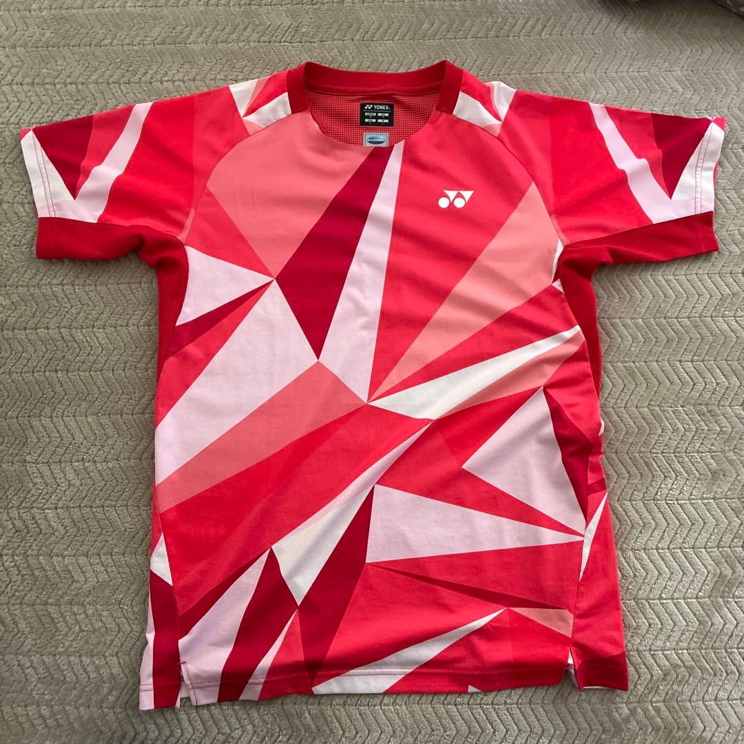 3点セット　ヨネックス　ウェア　赤/白　青/黄緑　バドミントン