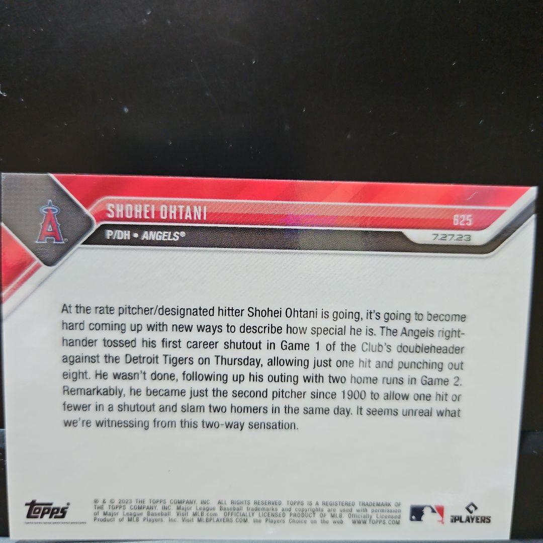 2023Topp625大谷翔平ダブルヘッダーカード　10枚