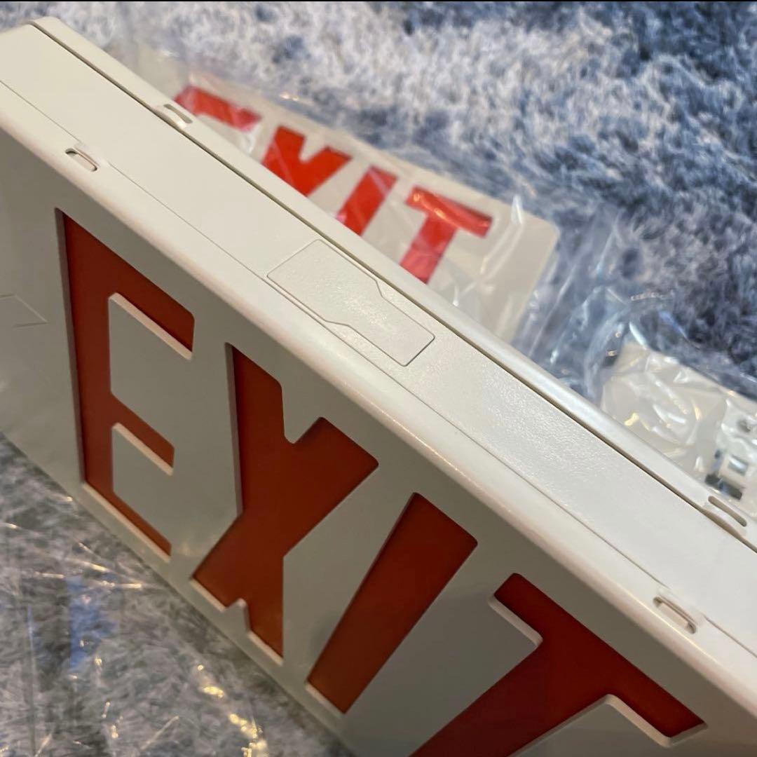 EXIT　LED　WH/RED　USA　非常口　アメリカン