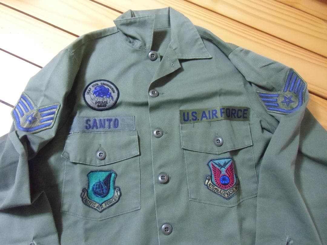★１９８０年代＊アメリカ軍＊空軍＊ＯＧ５０７ユティリテシャツ（実物）