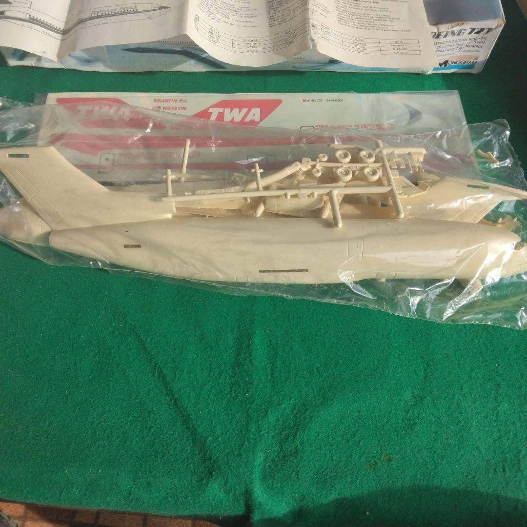 ボーイング727 1/98TWA,1/120 ルフトハンザ 　モノグラム未開封