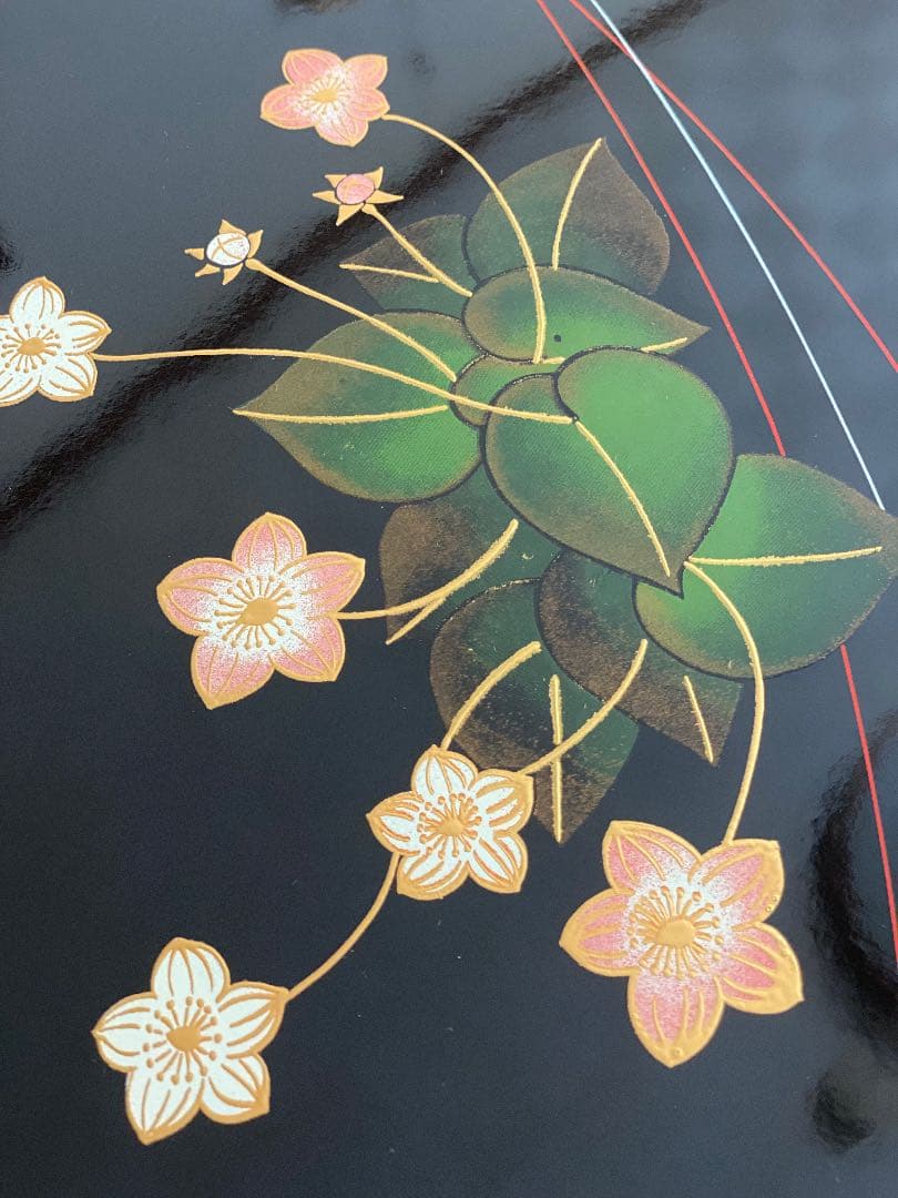 漆工芸作家品 橋爪靖雄作 角盆 ×2