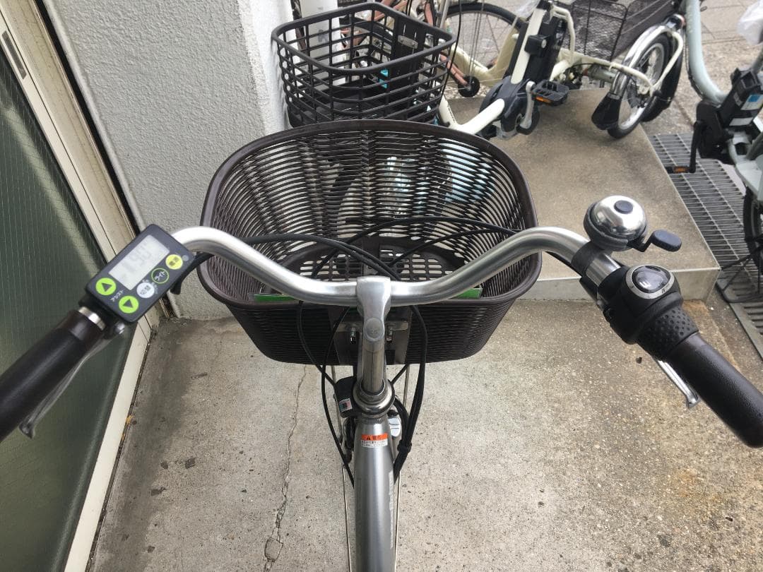 地域限定送料無料　パス　ナチュラ　12,3AH　シルバー　神戸市　電動自転車