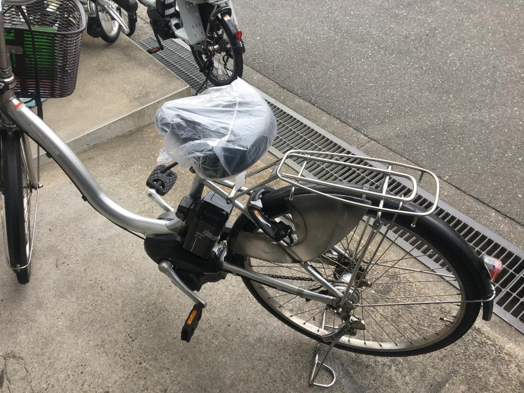 地域限定送料無料　パス　ナチュラ　12,3AH　シルバー　神戸市　電動自転車