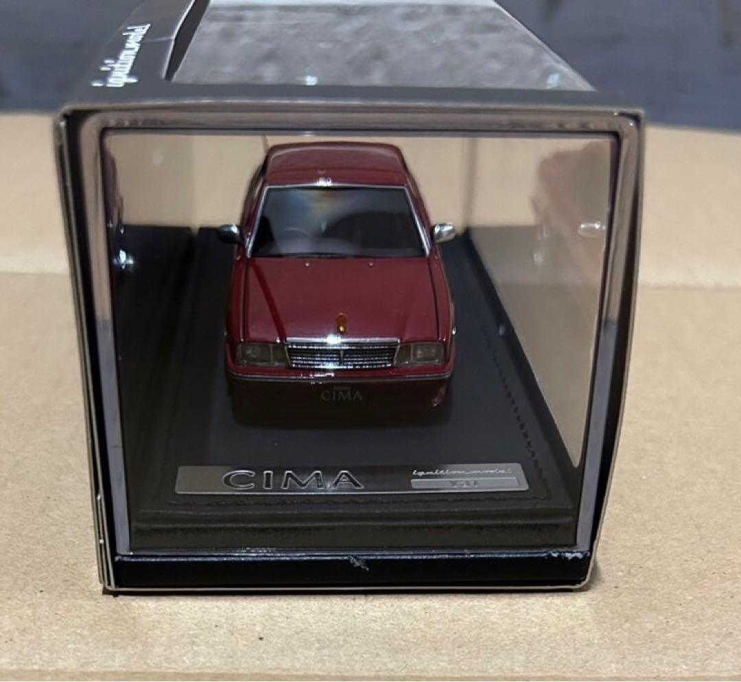 激レア!! 日産 Y31シーマ イグニッションモデル ミニカー レッドパール