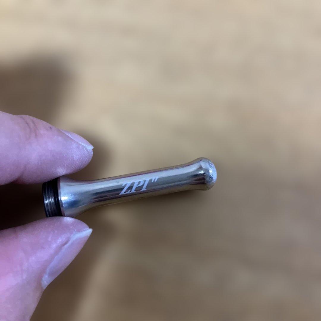 美品　夢屋　センシティブショートハンドル　30mm アルミノブ　スタンド