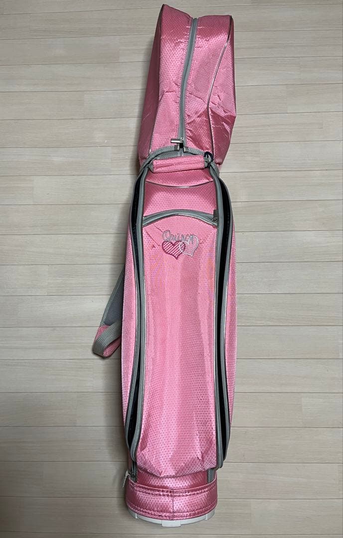 ゴルフ quincy 可愛いピンク レディース pinkキャディバッグ