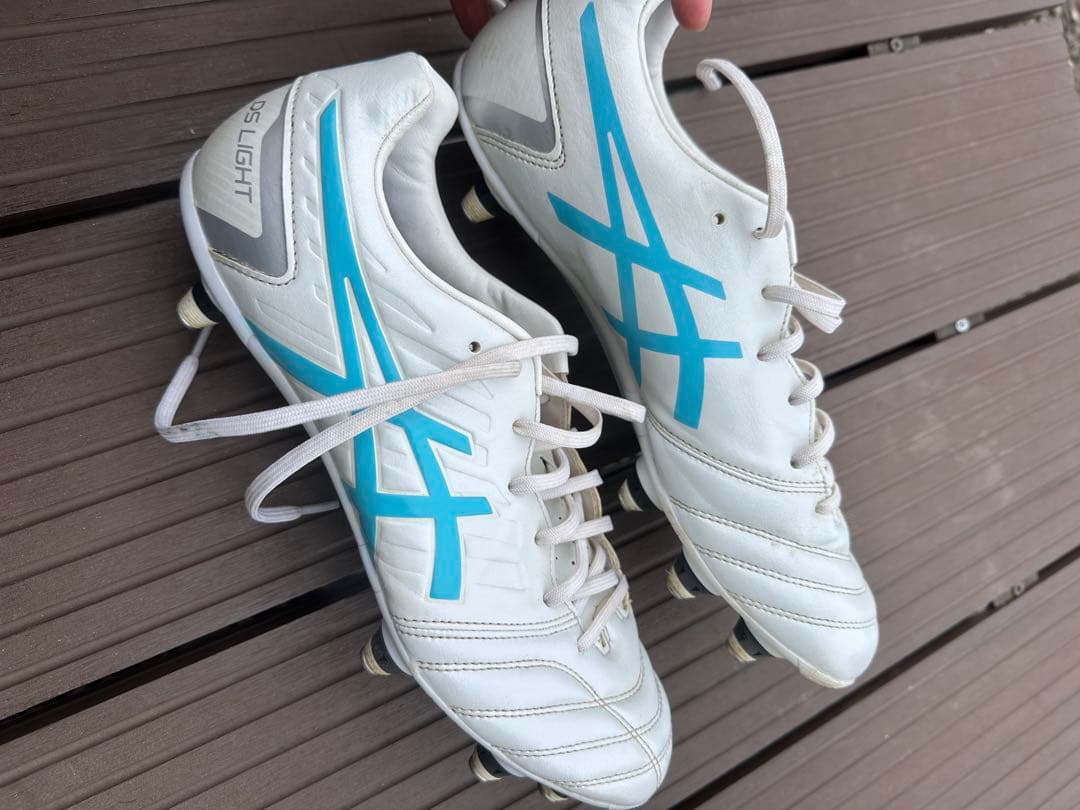 asics ラグビーシューズ ホワイト/ブルー