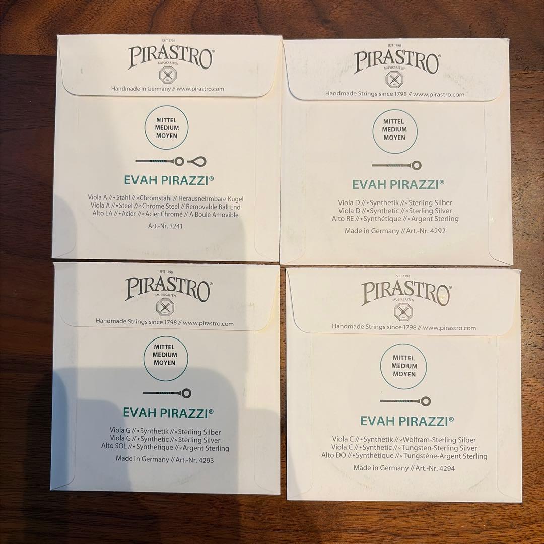 ビオラ弦 新品エヴァピラッツィ Evah Pirazzi セット