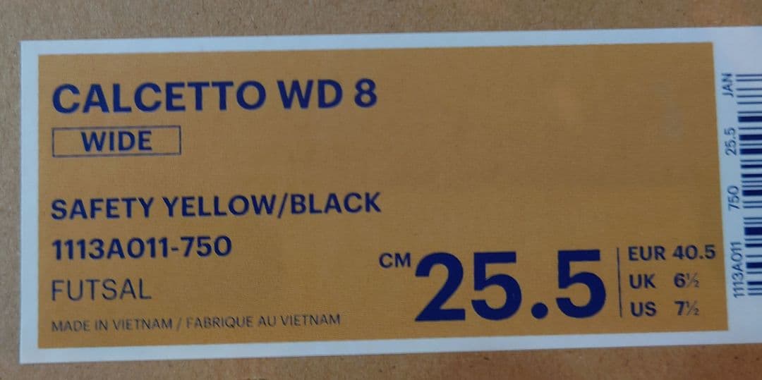 【試着のみ】ASICS CALCETTO WD 8 25.5cm