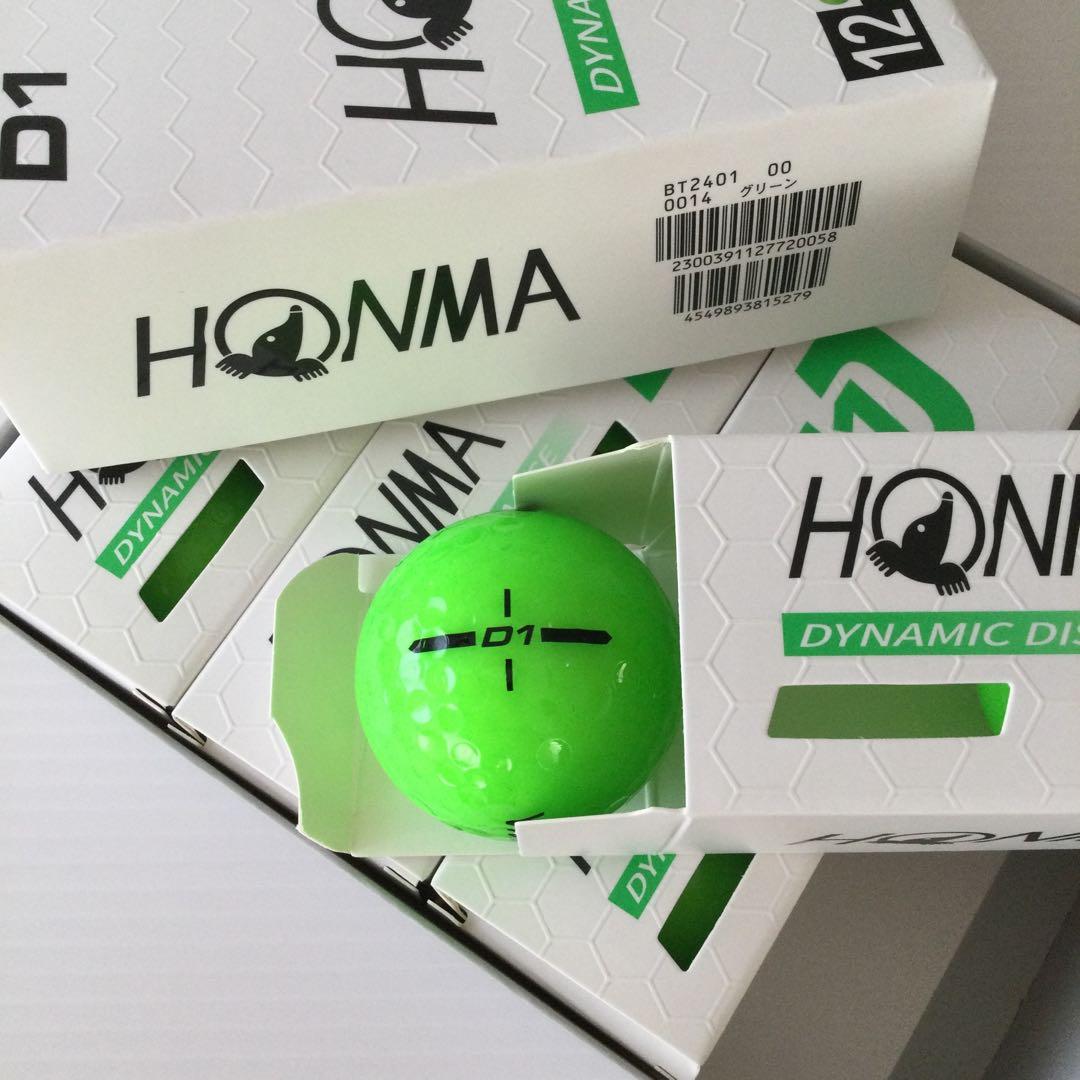 本間ゴルフ　ホンマ　HONMA D1 　4ダース　グリーン