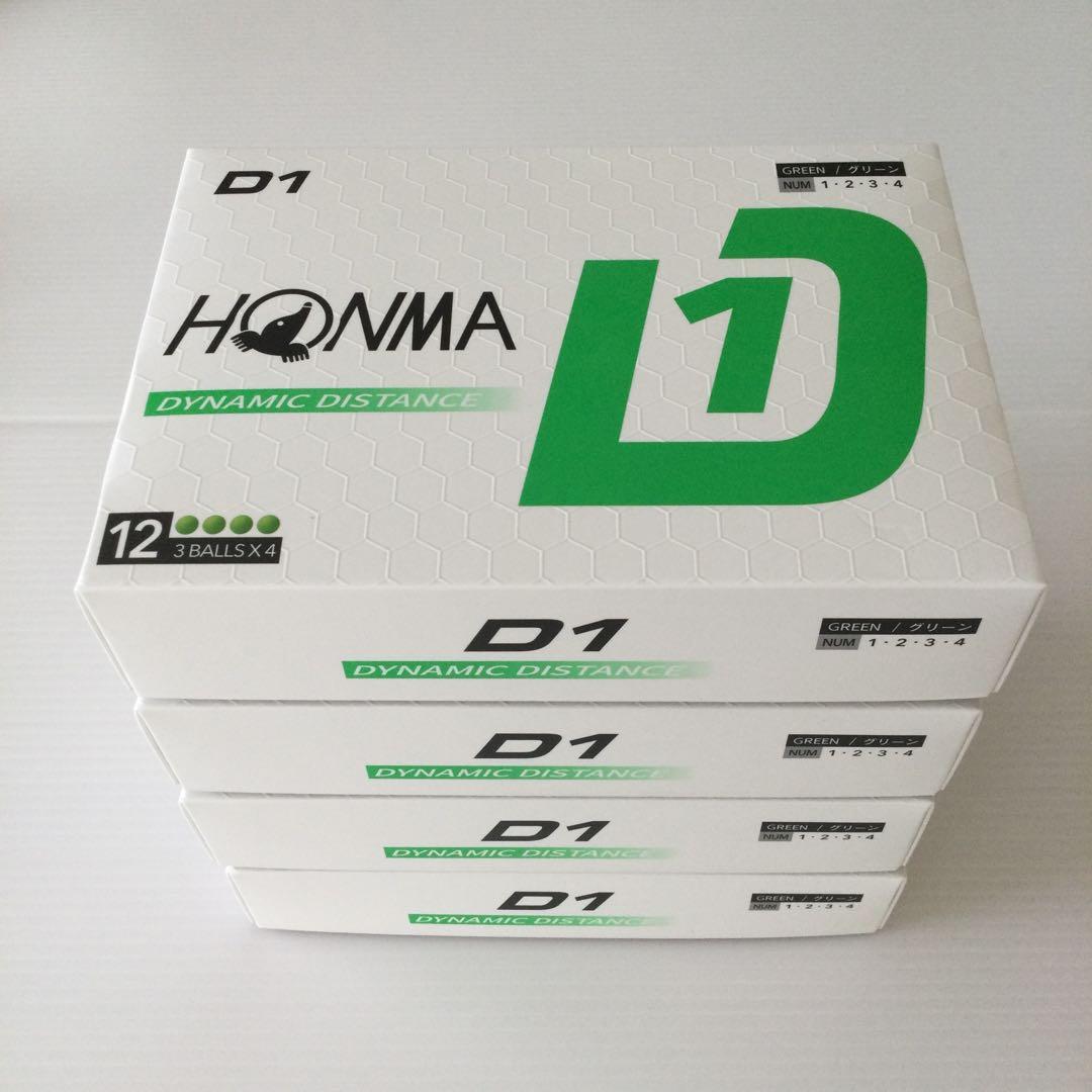 本間ゴルフ　ホンマ　HONMA D1 　4ダース　グリーン