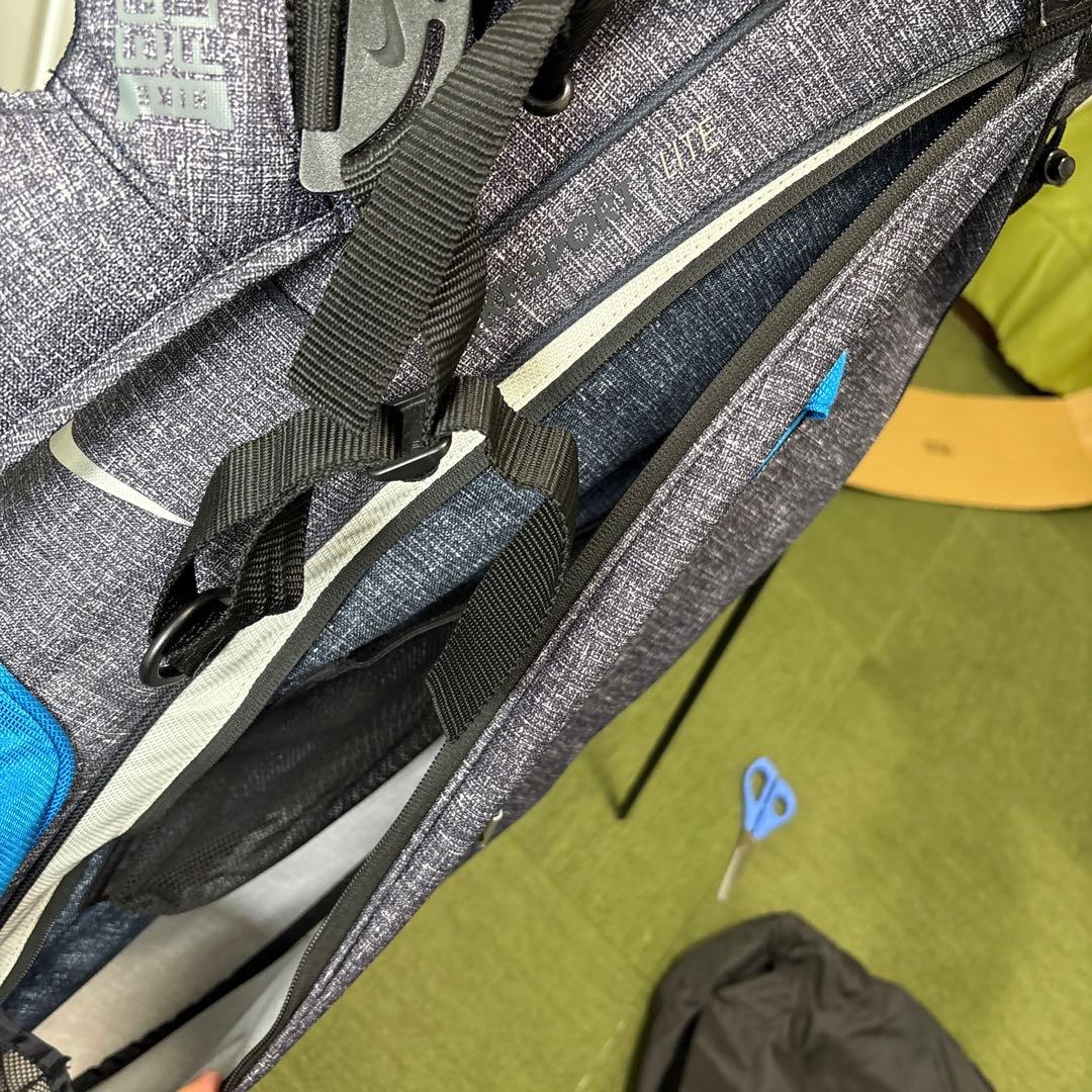 Nike ゴルフスタンドバッグ グレー/ブルー ナイキ