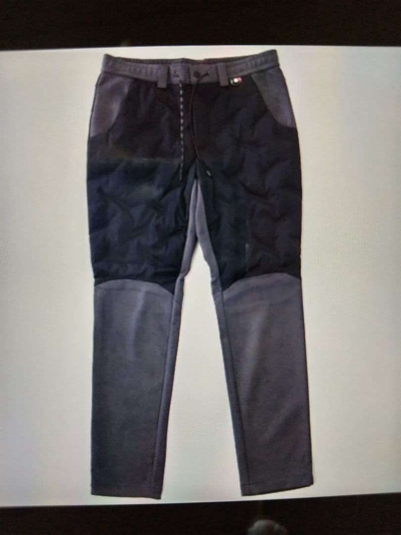 新品 ジーステージ スエード ジャージー パンツ (M) 黒 灰 ゴルフ