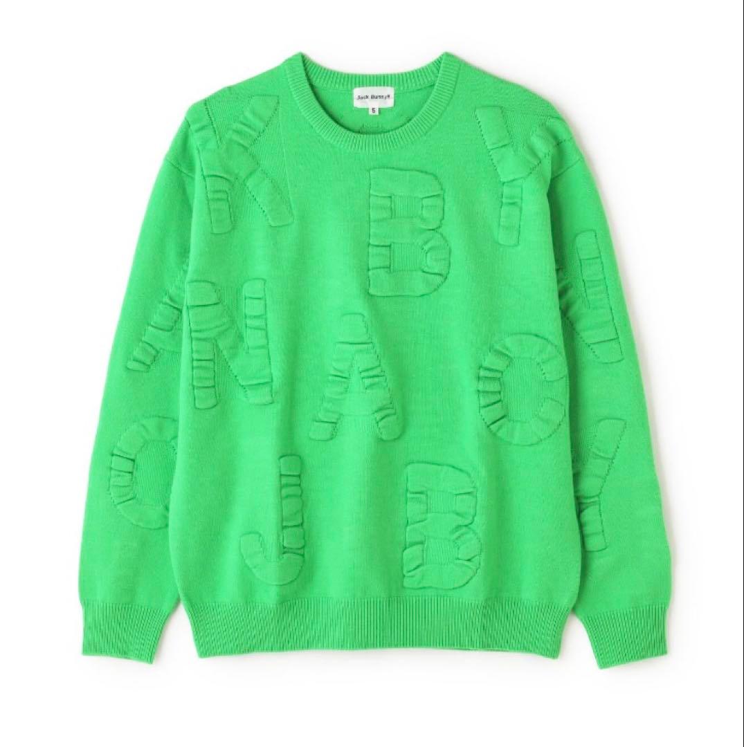 新品 パーリーゲイツ ジャックバニー HOT FEEL ニット(5)サイズL/緑