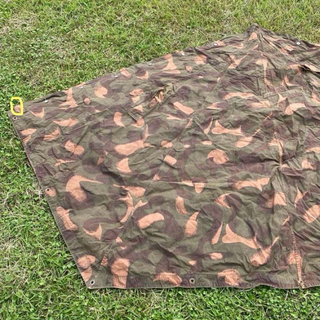 ハンガリー軍　軍幕　ポンチョ　１枚⑥　 迷彩　ハリケーンカモ　ミリタリー