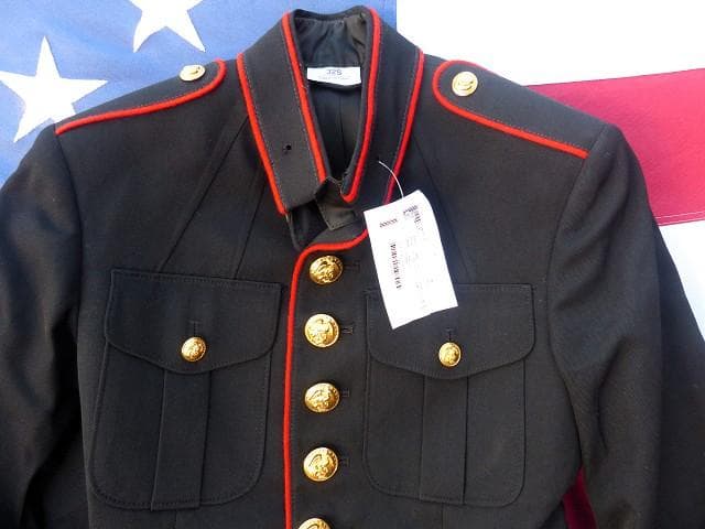米軍実物 未使用 USMC ブルードレス ジャケット　32S　DB73