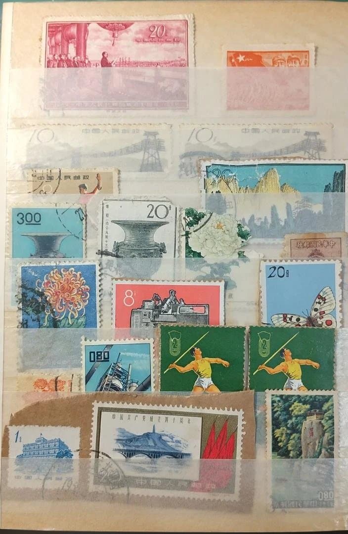 中国　文革前～文革切手 寄せ集め