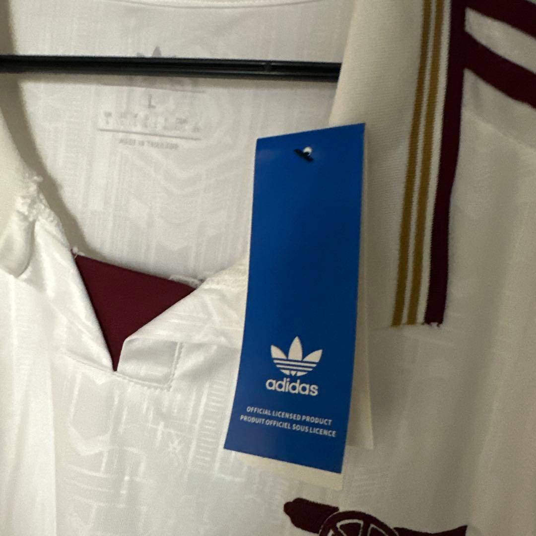 アーセナル adidas ホワイトシャツ Lサイズ