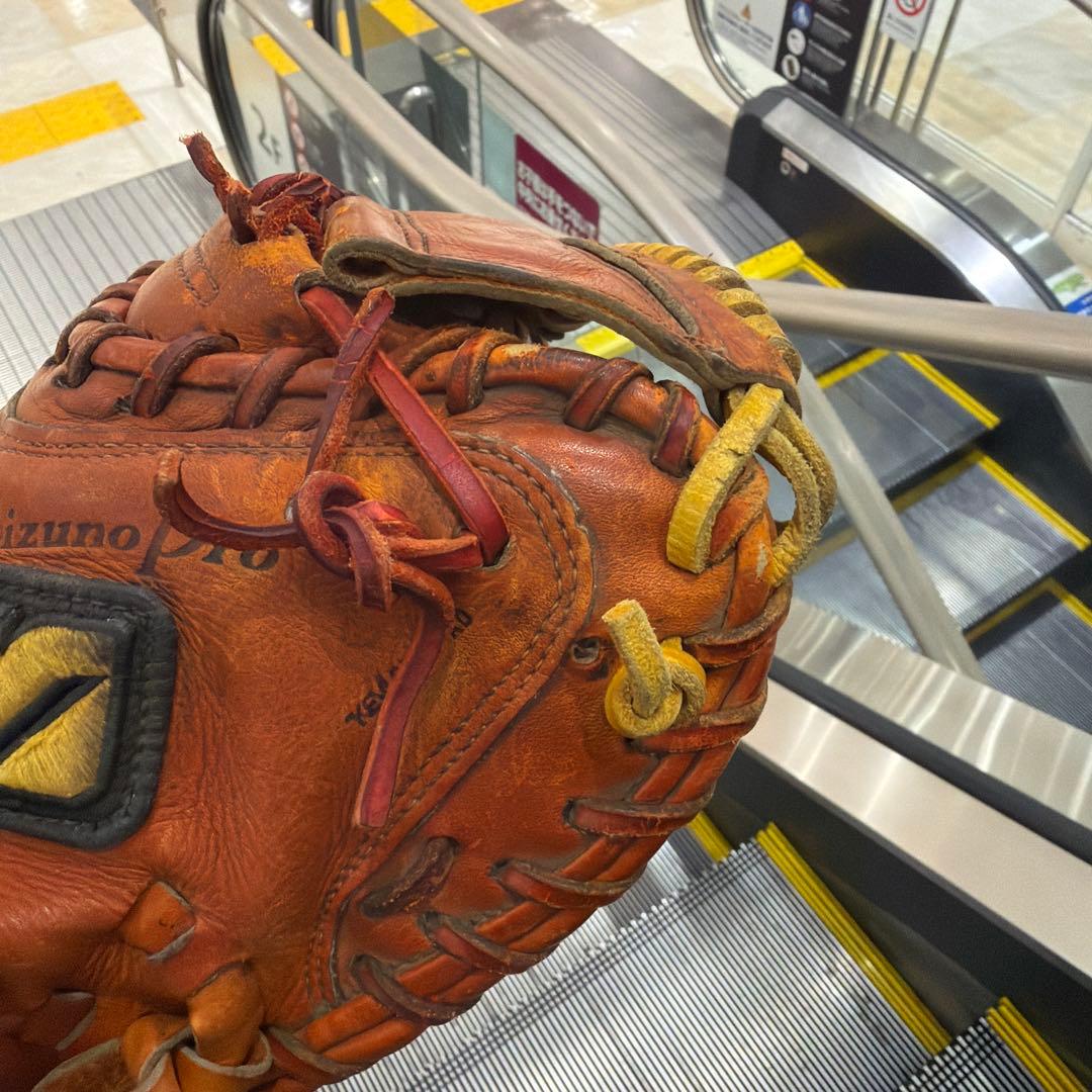 激レア！！当時物Mizuno Pro ブラウン 野球グローブビックM
