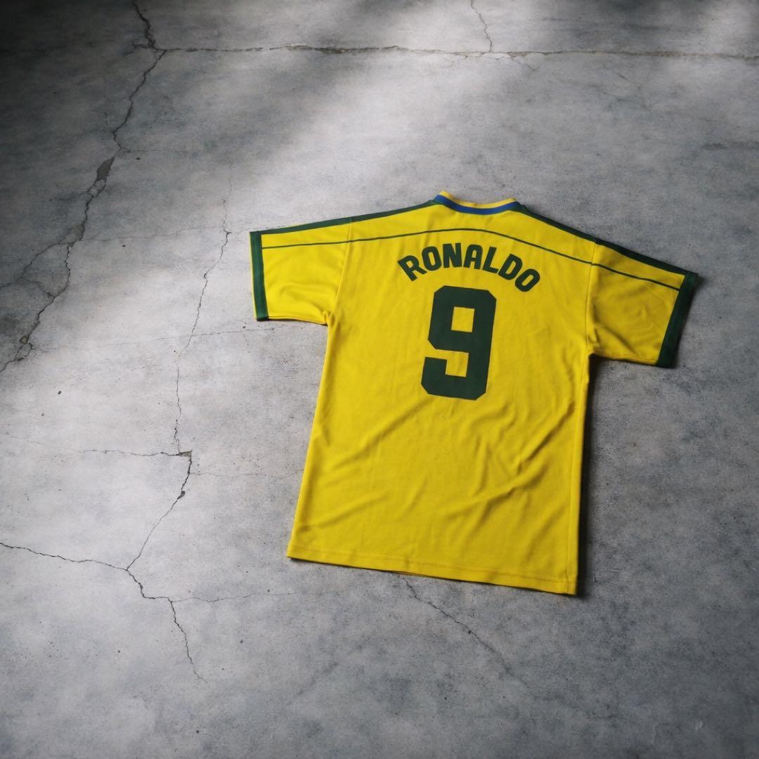【90sオールド】ブラジル代表　ロナウド　ヴィンテージユニフォーム　CBF